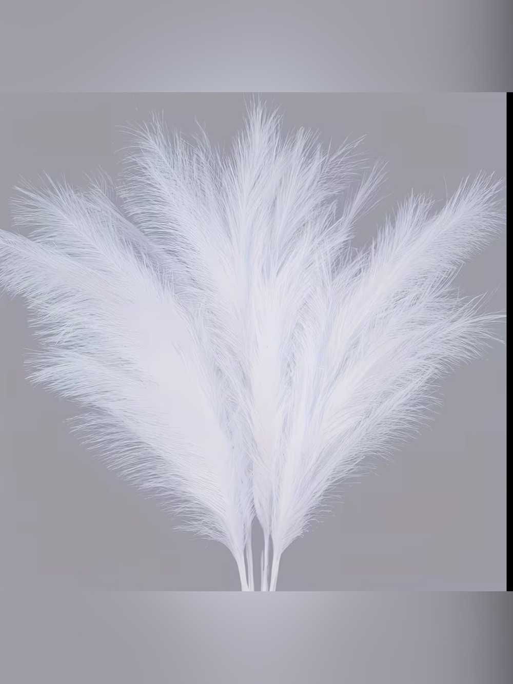 Soft Pink Faux Pampas Grass Bouquet - Picture 4 of 5